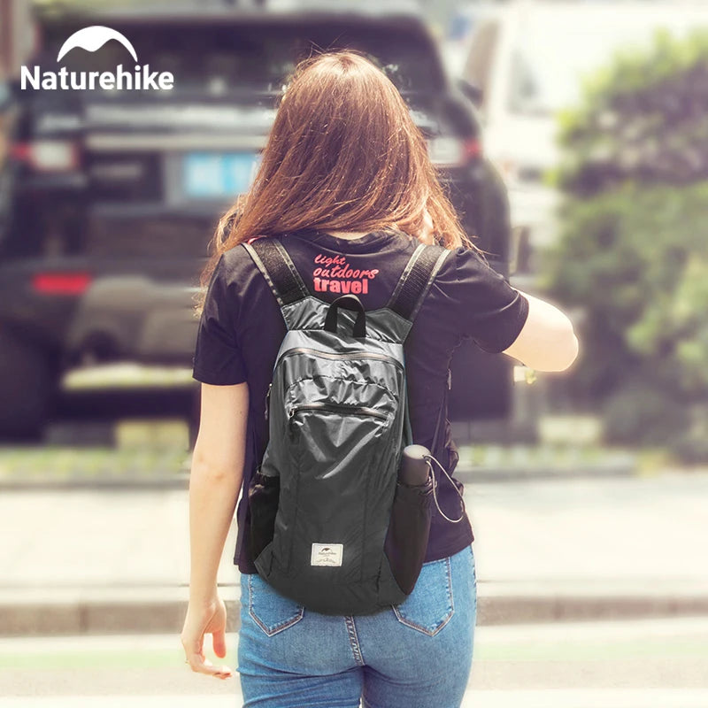 Naturehike Camping Backpack Portable Ultralight Waterproof Nylon Bag 18L