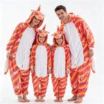 Halloween Pumpkin – Plush Orange Jumpsuit Costume for Adults & Kids, Unisex Carnival Party Outfit, Cosplay & Dress-Up Kigurumi Onesie Costume