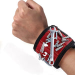 5 Rows 15 Magnets Powerful Magnetic Tool Magnetic Wristband Secure Screws Nails Drill Bits Strong Magnetic Wrist Tool Kits Parts Best for Father's Day