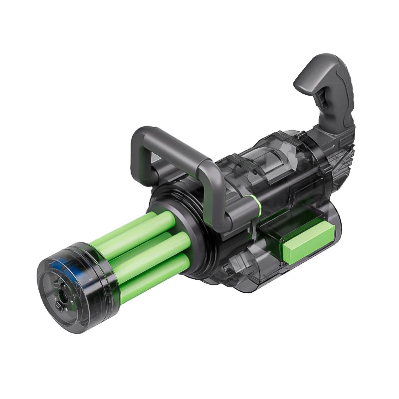 Rotating Gatling Water Gun Large High Pressure Large Capacity Backpack Playing Water Fight Children's Outdoor Toy