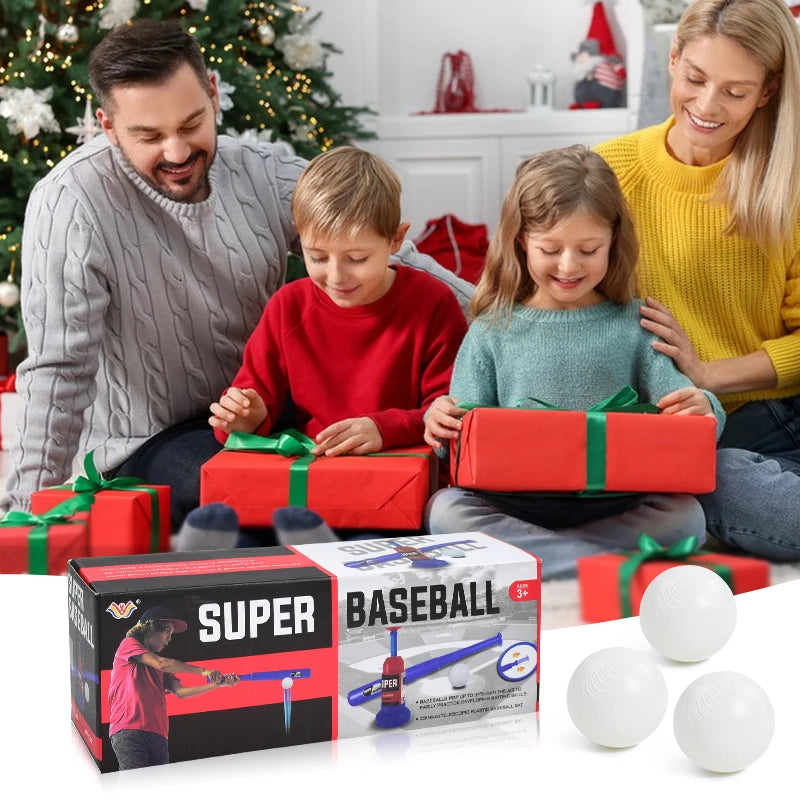 Children's Outdoor Baseball Kit, Long and Short bat, Fun Outdoor Activities