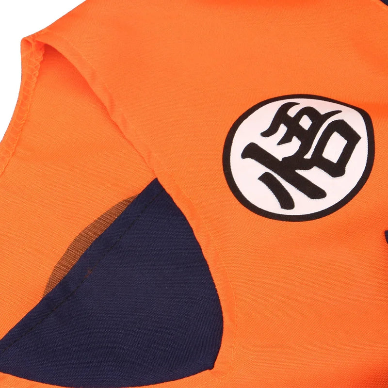 NEW Goku Cosplay Costume for Kids & Adults – Son Goku Super Saiyan Training Suit with Wig, Party Outfit