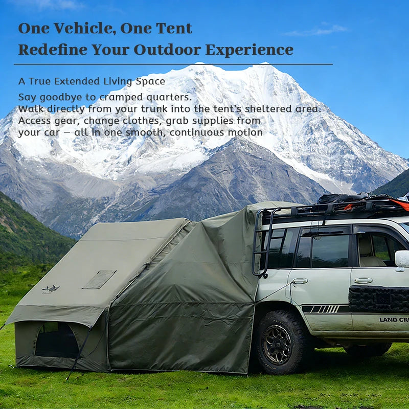 Pakicetus Large Inflatable camping tent 4-8 people with windows portable water-resistant camping tent