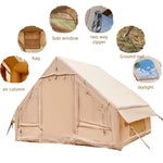 Pakicetus Large Inflatable camping tent 4-8 people with windows portable water-resistant camping tent