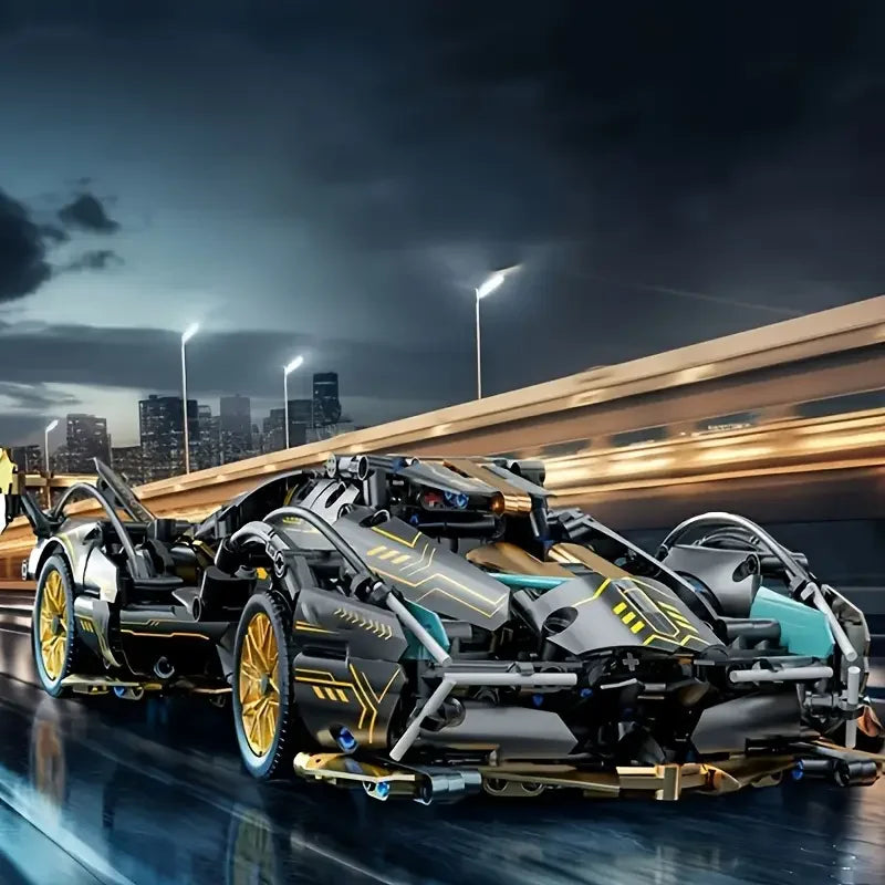Lego STYLE Lamborghini Race Car