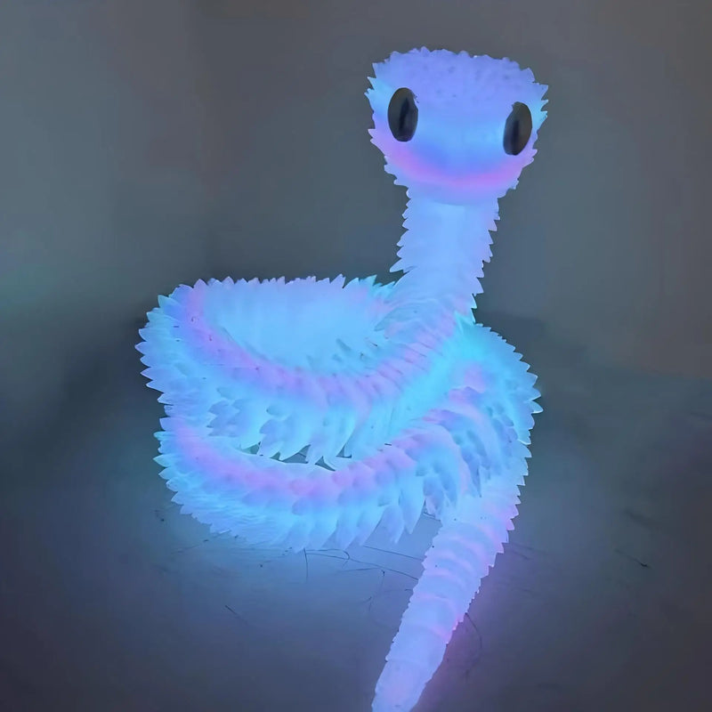 3D Printed Snake Realistic Snake Statue Movable Joint Fidget Toys