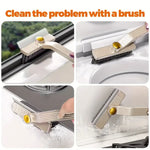 east Essentials Multi-Purpose Tile Cleaning Brush, 360° Rotating Hard Bristle Scrubber for Bathroom & Kitchen Floors and Walls