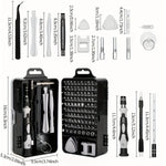 115-in-1 Small Screwdriver Set, Professional Repair Tool Kit for Phone, Computer, Watch, Console, Eyeglass and Electronic. Best for Fathers Days