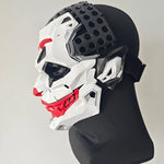 Cyberpunk Clown Mask with Braids – 2D Resin Cosplay Mask, Halloween Anime Role-Playing Prop, Costume Gift & Toy