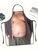 Men’s Funny Beer Belly Halloween Apron – Novelty Party Costume