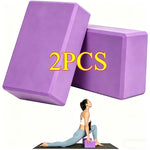 2PCS Yoga Blocks - Made from High-Density Foam, Lightweight, Supportive, And Odor-Free - Essential Yoga Gear for Women, Gym
