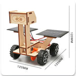 Solar Car Lunar Exploration Vehicle Children's Diy Hand-Assembled Model
