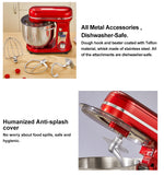 BioloMix Kitchen Food Stand Mixer, Blender, Quiet Motor, Cream Egg Whisk, Whip Dough Kneader, 6-Speed, 1200 W, 6 L