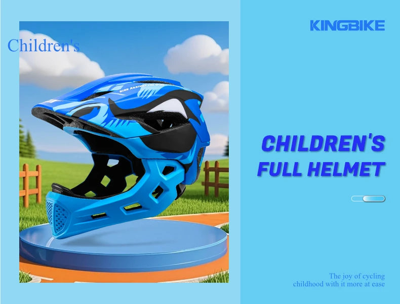 BATFOX Child Bicycle Helmet MTB Detachable Kids Full Face Helmet for Children Motorcycle Casco Bicicleta MTB Motocross Helmet