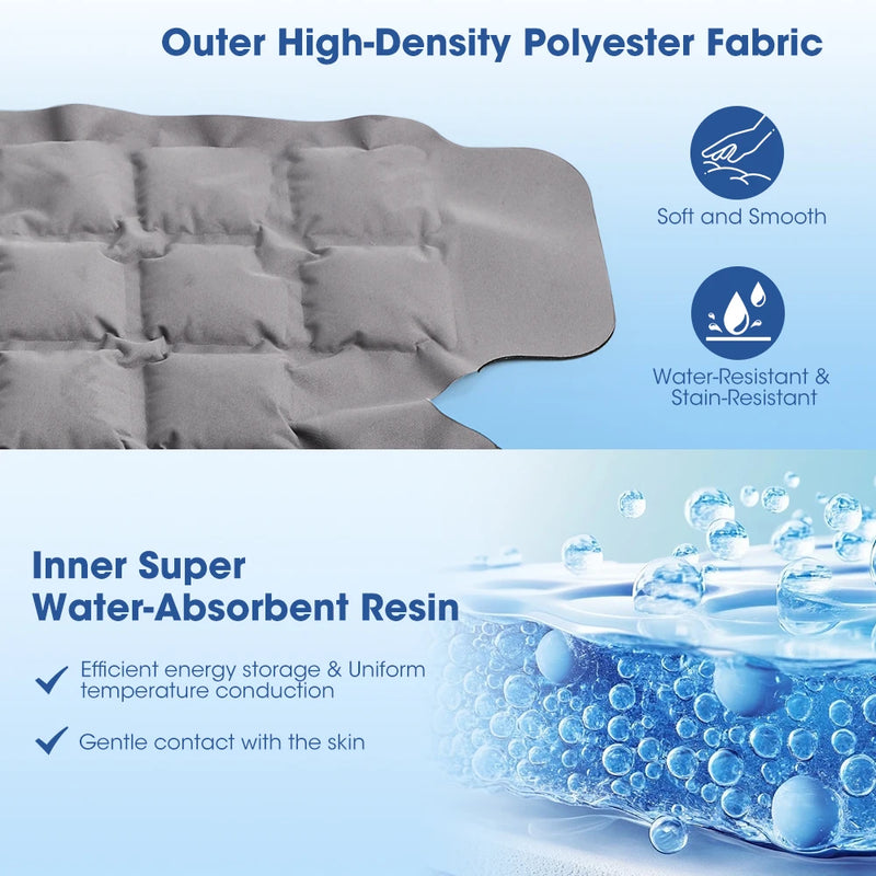 Large Ice Pack For Back/Waist/Knee/Shoulder Reusable Hot And Cold Compress Gel Pad Sports Injury Care Swelling Bruise Ice Wrap