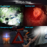 Rechargeable Spotlight 900000 Lumens Led Spotlights Handheld Large Flashlight Super Bright Outdoor Solar Spotlights Searchlight
