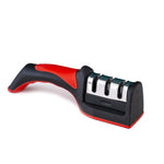 MasterBro 3-Segment Knife Sharpener Knife Sharpeners for Kitchen Knives Stainless Steel Three-Purpose Sharpening Stone for Kitchen Tools