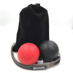 Meade Boxing Reflex Speed Punch Ball Boxing Rubber Balls for Agility Reaction Training with Sweatband Fitness Equipments Accessories