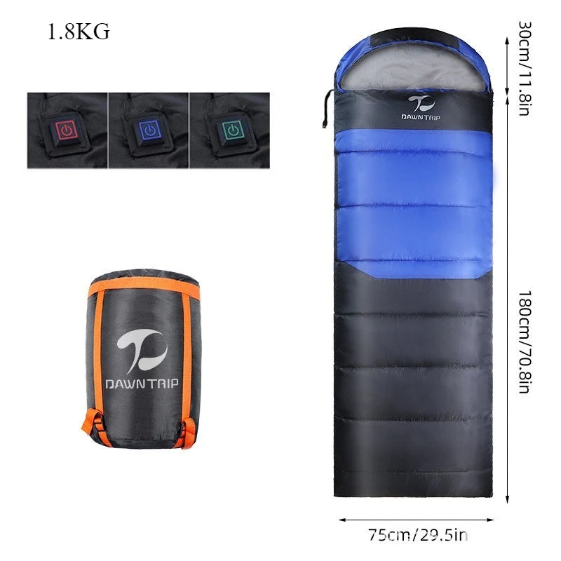 Heated Sleeping Bag Multi USB Power Support Heating Pads