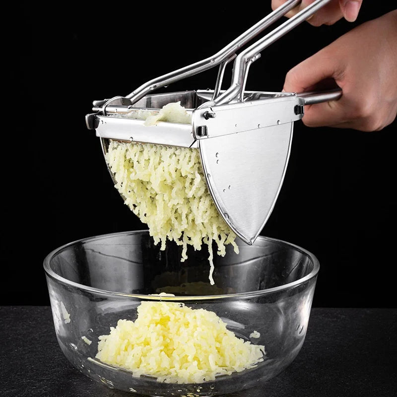 Nawongo Fruit Vegetable Juicer Potato Ricer Stainless Steel Potato Masher Heavy Duty Potato Ricer Masher for Baby Food kitchen items