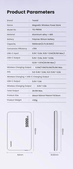 Toocki Magnetic Power Bank 5000mAh