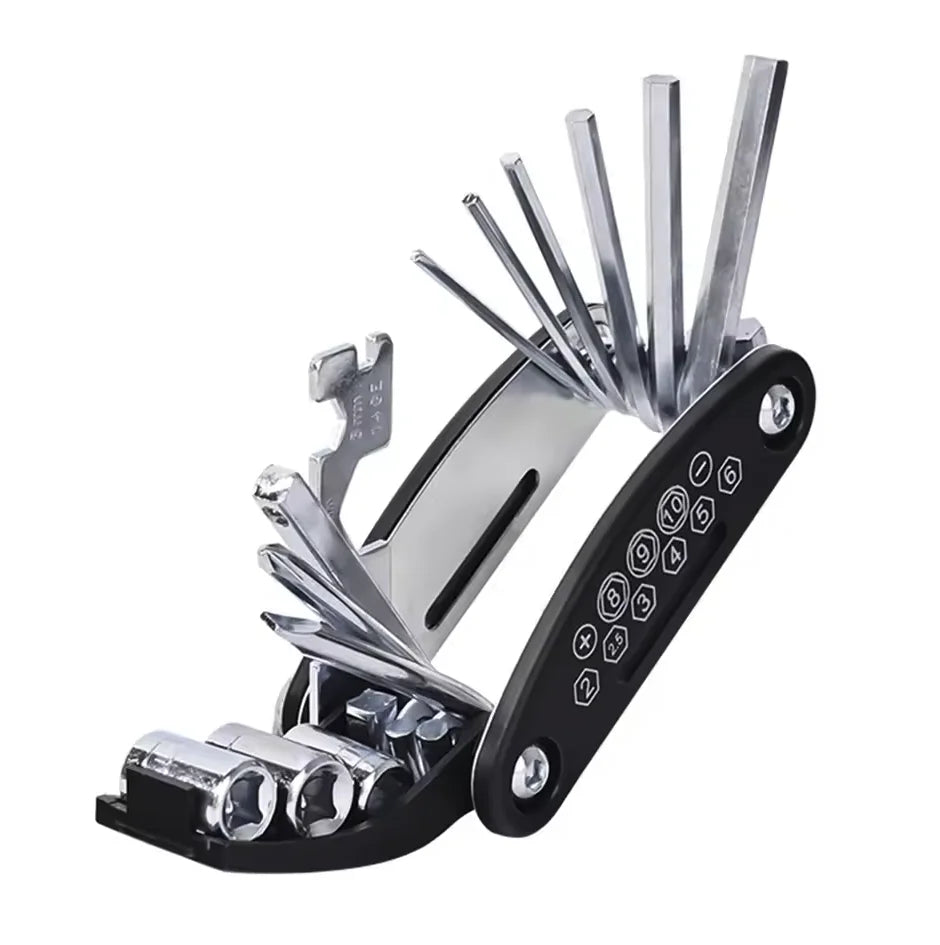 east Essentials Bicycle Repair Tools Kit, Bike Accessories, Multi Tool Set with Pump Tire Patch, Portable Mountain Road BikeTire Auto Tool Set