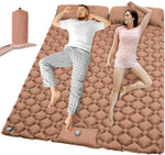 Outdoor Camping Double Inflatable Mattress Extra Wide Sleeping Pad Ultralight Folding Bed Sleeping Mat Car Travel Mat