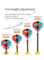 Basketball Hoop for Toddler's, Kids, etc 52-115CM Stand Rack