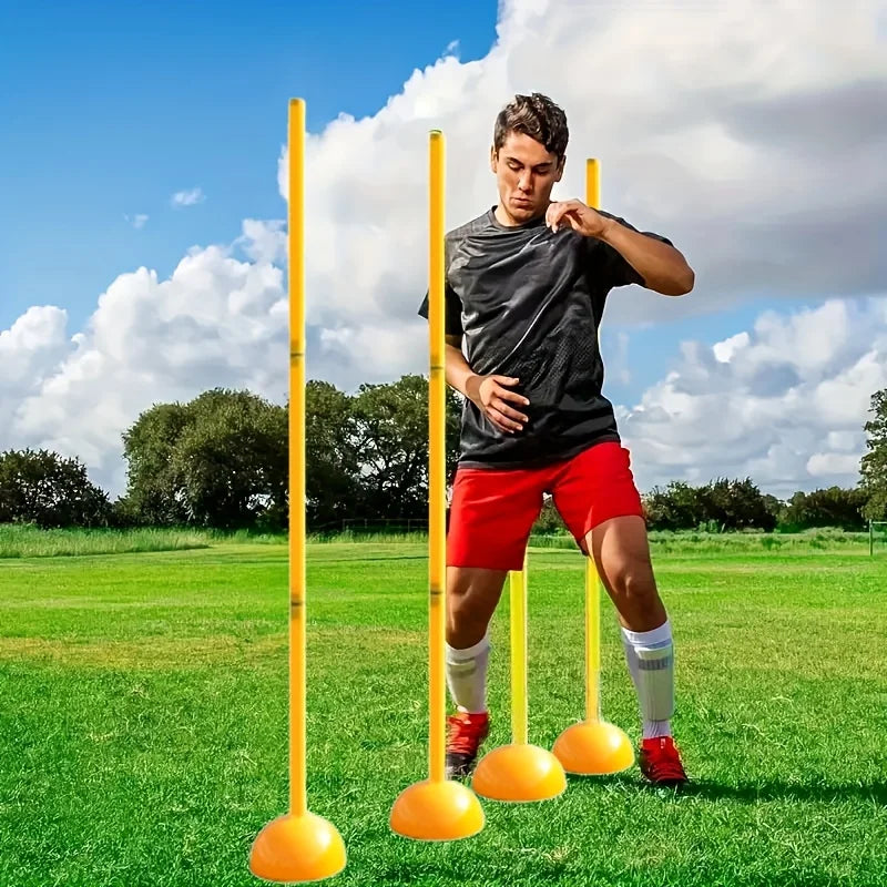 Galamunda Agile Movement Training Pillar, Football Skills Training Tool, Detachable Design, and Heavy-duty Base - for Football Training