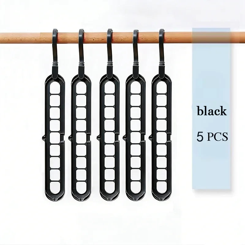 9-Hole Clothes Hanger Organizer Wardrobe Space Saving Storage Hanger for Clothes Folding Magic Hangers Closet Drying Racks Home