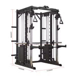 Commercial Power Squat Rack Cage Multi-Functional Smith Machine Home Gym Unisex Indoor Use Cable Crossover Trainerpr