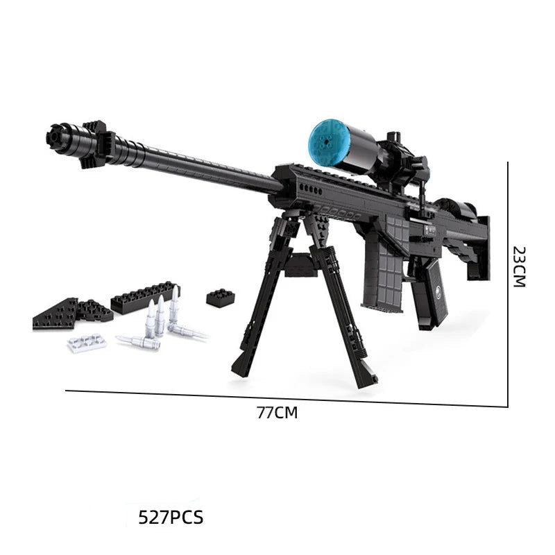 Lego STYLE Technique Guns Kit Revolving Pistol Sets SWAT Military WW2 Weapons