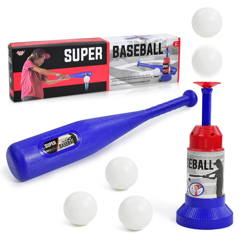 Children's Outdoor Baseball Kit, Long and Short bat, Fun Outdoor Activities