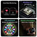 LAXASFIT 2.01 Inch Curved Screen Smart Watch