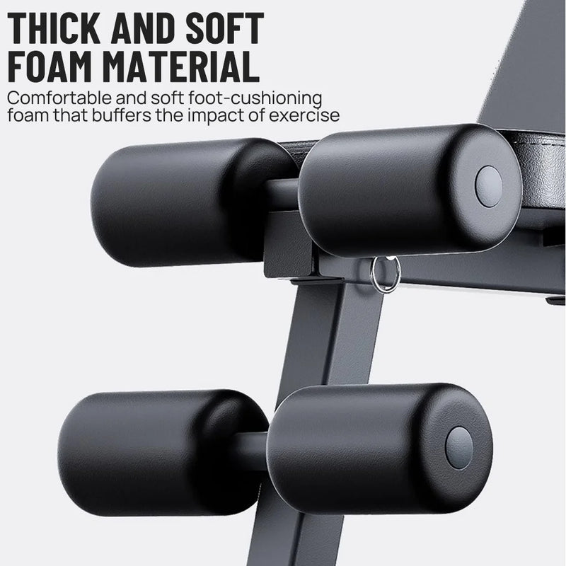 PORIYA 9 in 1 Foldable Adjustable Weight Bench Fitness Bench Adjustable Bench Gym