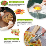 MasterBro 36pcs silicone utensil cooking set with holder