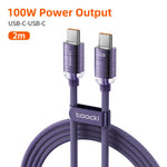 Toocki PD100W Fast Charging Cable USB C To C