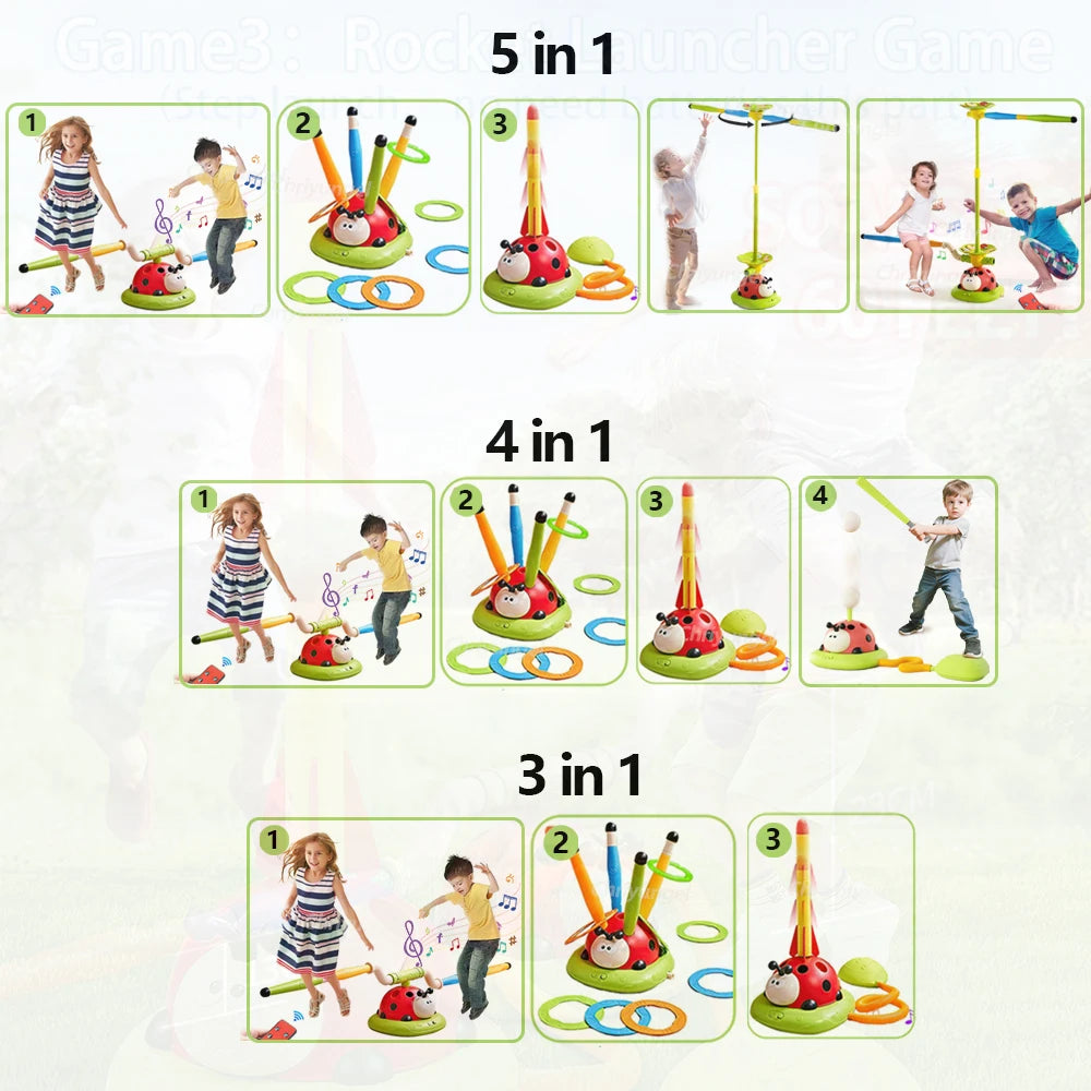 Musical Jump Sports Toys Multifunction Toss Ring Game