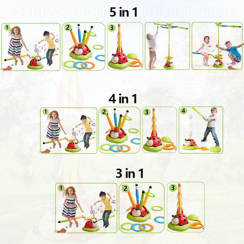 Musical Jump Sports Toys Multifunction Toss Ring Game