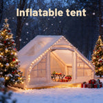 Pakicetus Large Inflatable camping tent 4-8 people with windows portable water-resistant camping tent