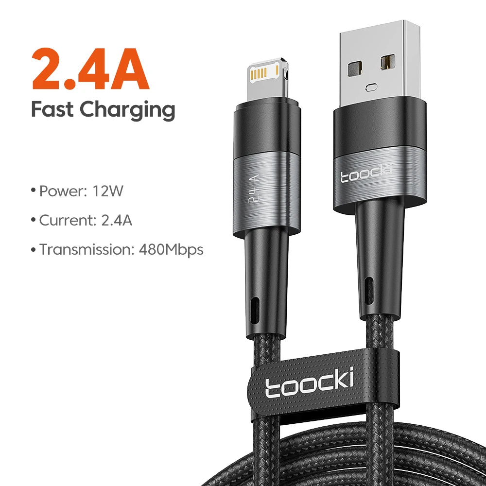 Toocki 2.4A USB A to Lightning