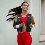 Reflective Lightweight Running Vest for Biking & Sports with Hydration Chest Pack Phone Storage Pocket Outdoor Gear
