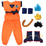 NEW Goku Cosplay Costume for Kids & Adults – Son Goku Super Saiyan Training Suit with Wig, Party Outfit
