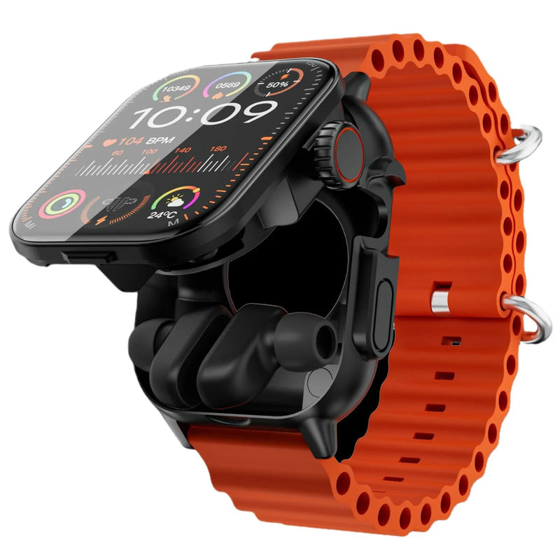 east Tech 2-in-1 smartwatch Bluetooth with headphones smartwatch