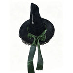 Gothic Lolita Witch Hat – Satin Bow, Lace & Star Pendant Bendable Masquerade Costume Hat for Women, Halloween Party & Cosplay