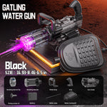 Rotating Gatling Water Gun Large High Pressure Large Capacity Backpack Playing Water Fight Children's Outdoor Toy