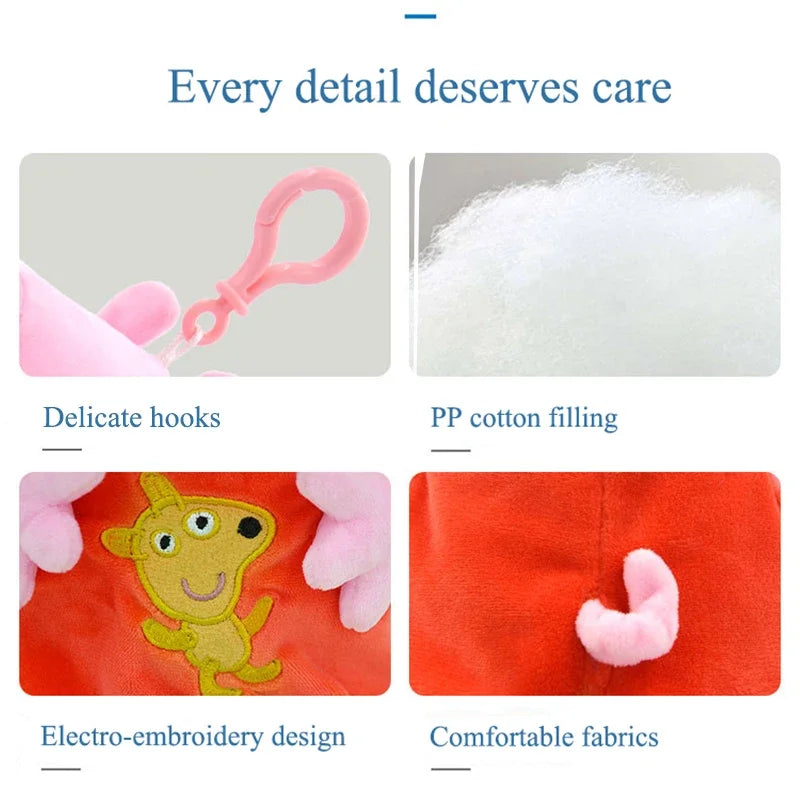 Peppa Pig Plush Toys George, Eddie Bear, Mr Dinosaur