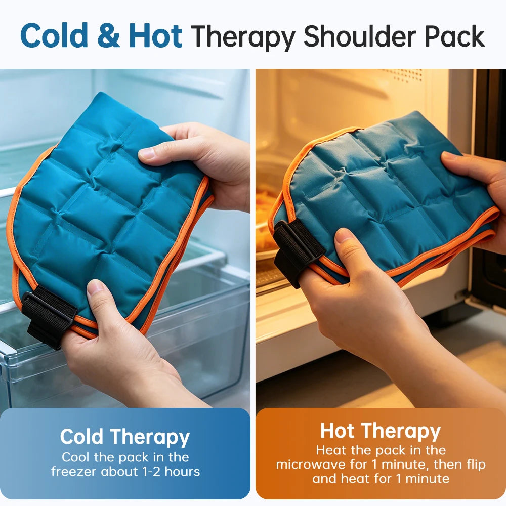 Large Ice Pack For Back/Waist/Knee/Shoulder Reusable Hot And Cold Compress Gel Pad Sports Injury Care Swelling Bruise Ice Wrap