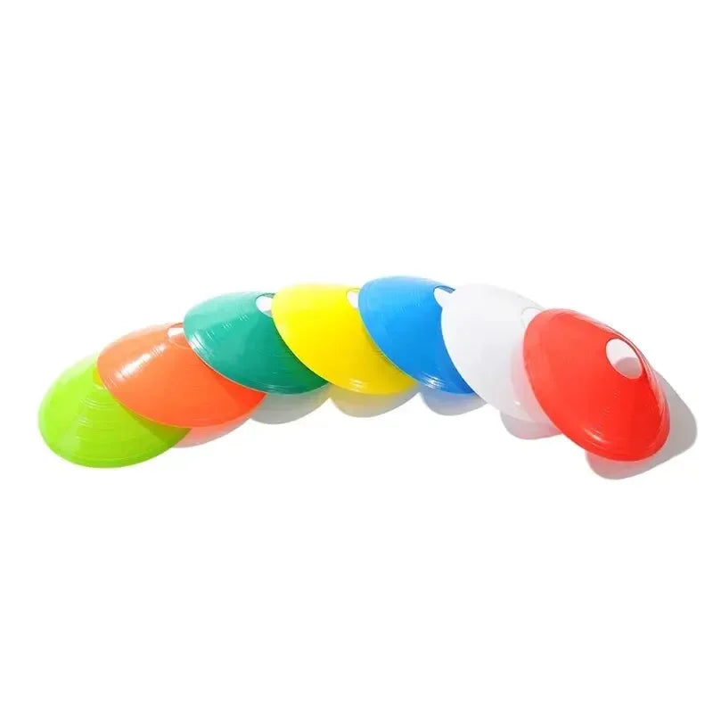 east Fitness 10pcs Cone Set Football Training Equipment for Kid Pro Disc Cones Agility Exercise Obstacles Avoiding Sport Training Accessories