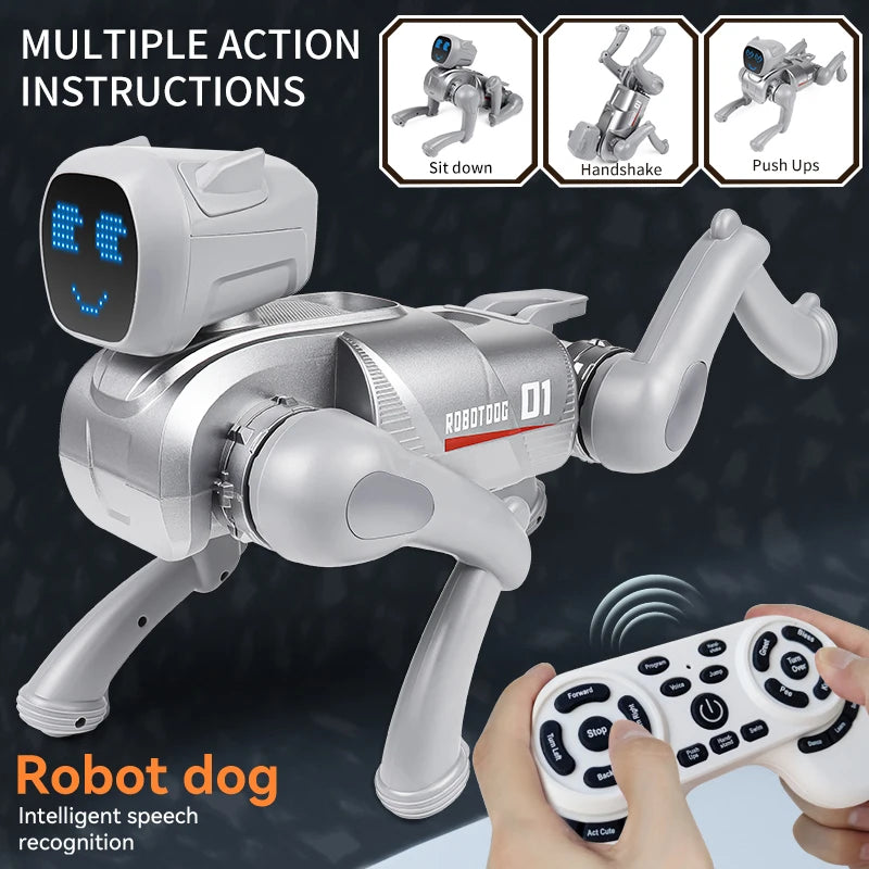 BK Toys Co. AI Smart RC Robot Dog Toys Voice Command, Programmable and more